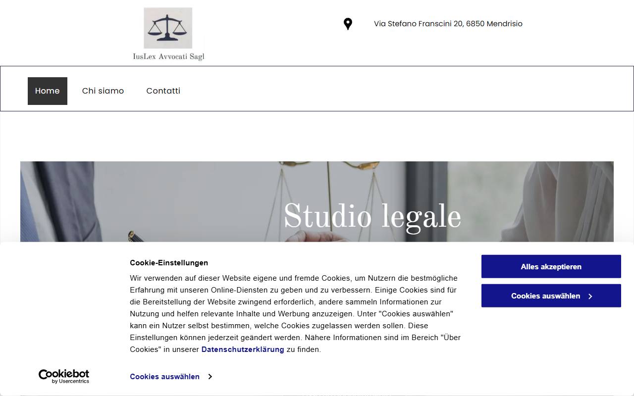 Anteprima del sito: IusLex Avvocati Sagl