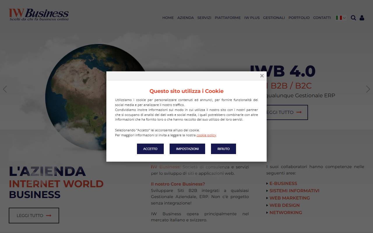 Anteprima del sito: IW Business Sagl