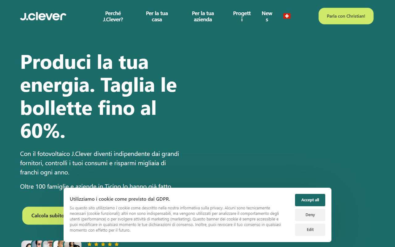 Anteprima del sito: J.Clever SA