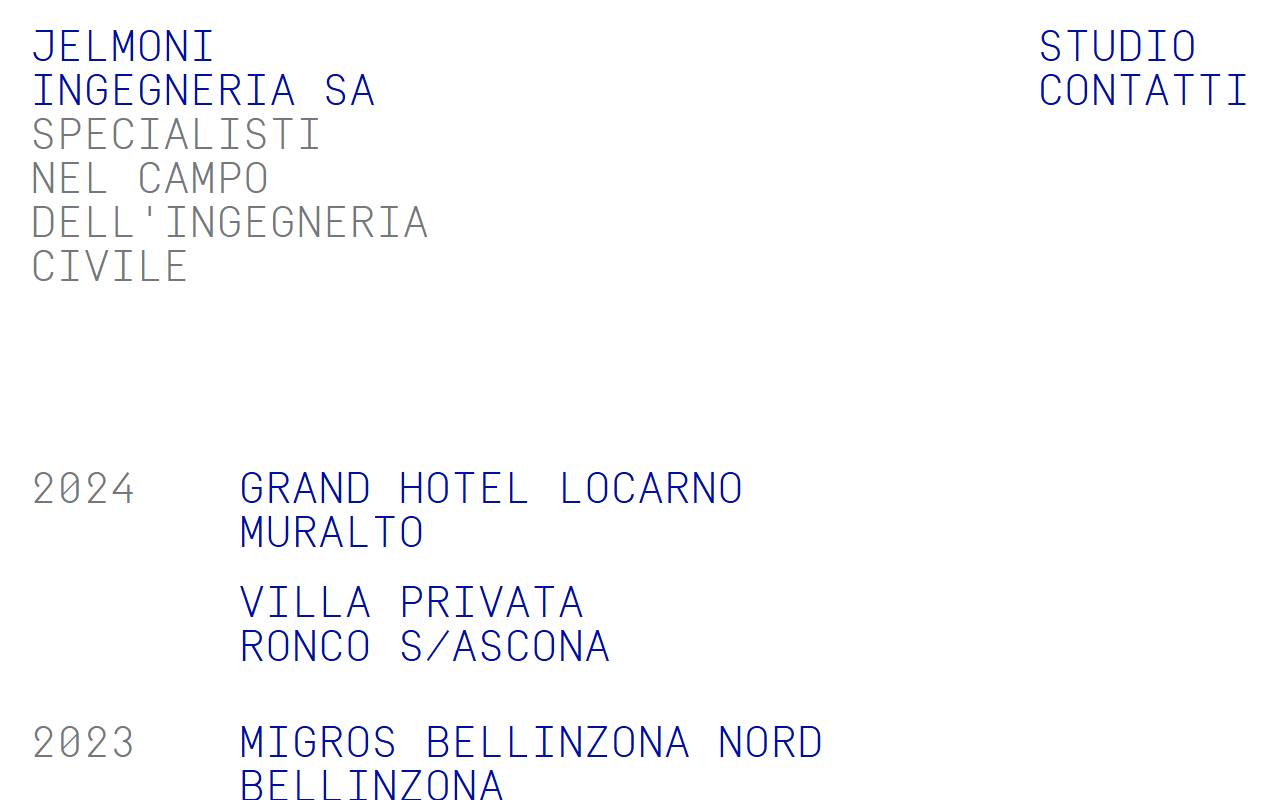 Anteprima del sito: Studio d'ingegneria Ivan Jelmoni