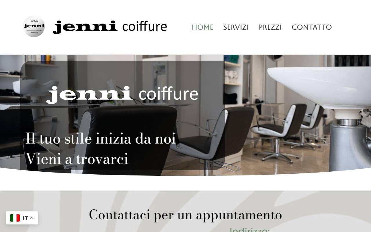 Anteprima del sito: Jenni & Co Coiffure