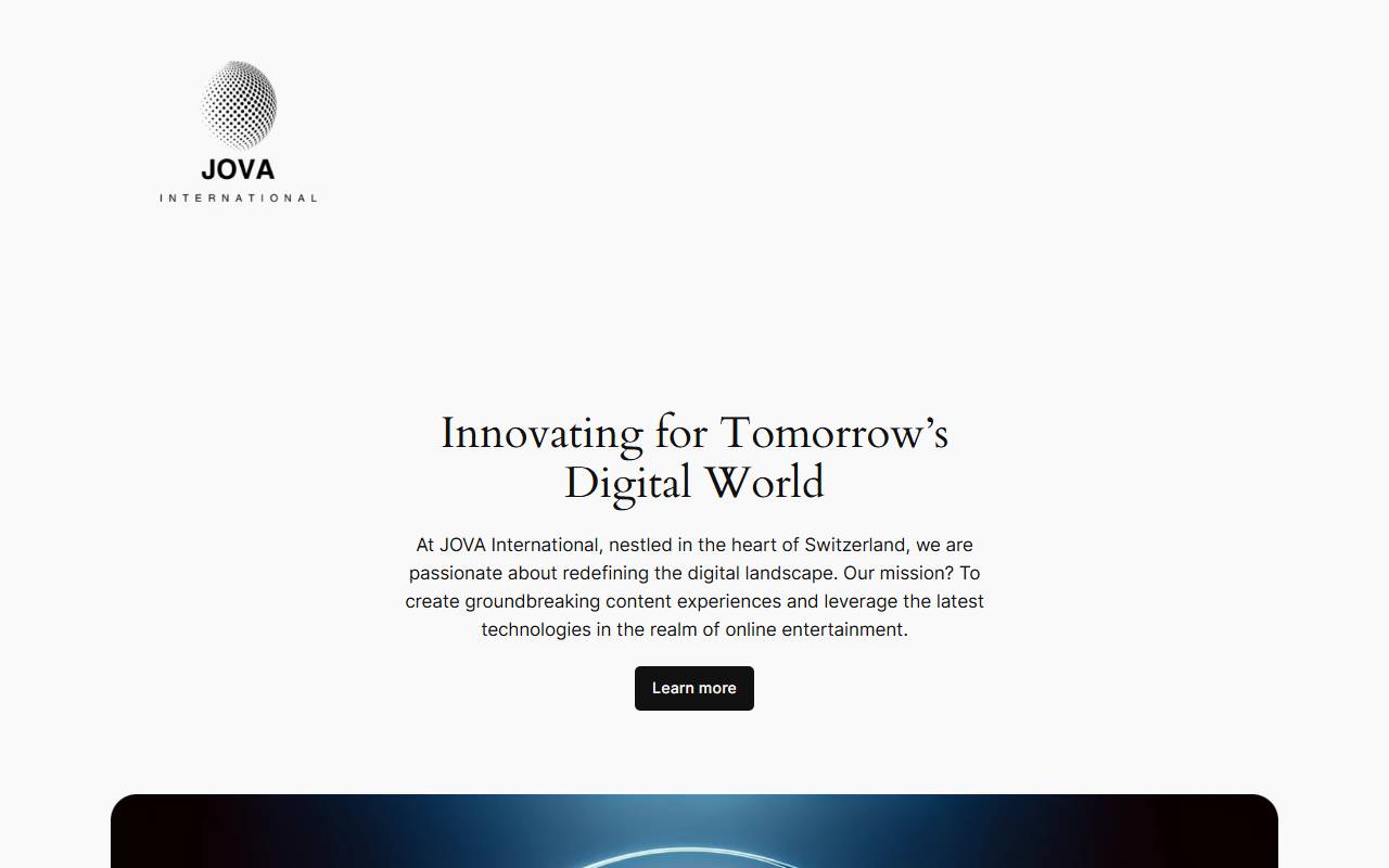 Anteprima del sito: JOVA International SA