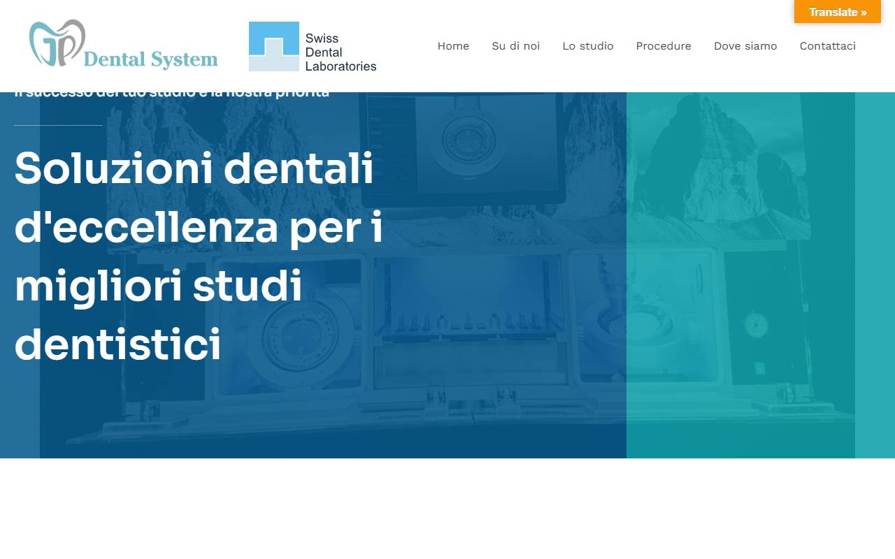 Anteprima del sito: JP Dental System Sagl