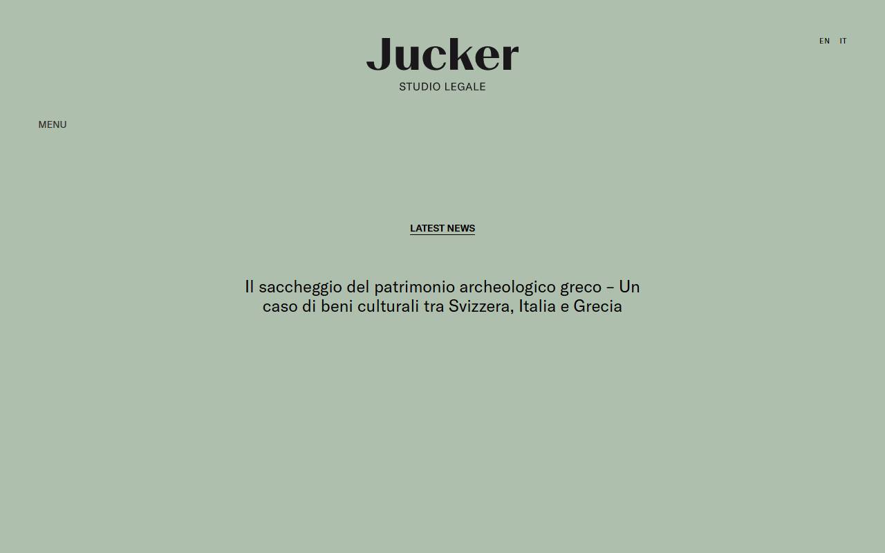 Anteprima del sito: Jucker Studio Legale