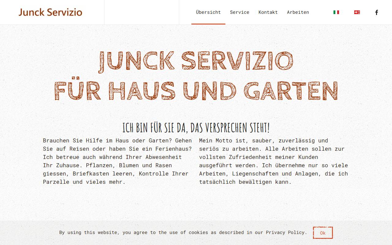Anteprima del sito: Junck Servizio