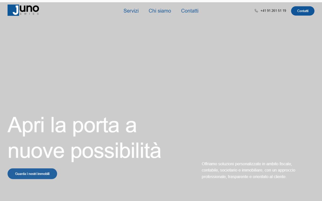 Anteprima del sito: Juno Swiss SA