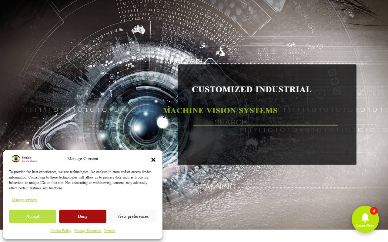 Anteprima del sito: Keep One Swiss Vision Technologies Sagl
