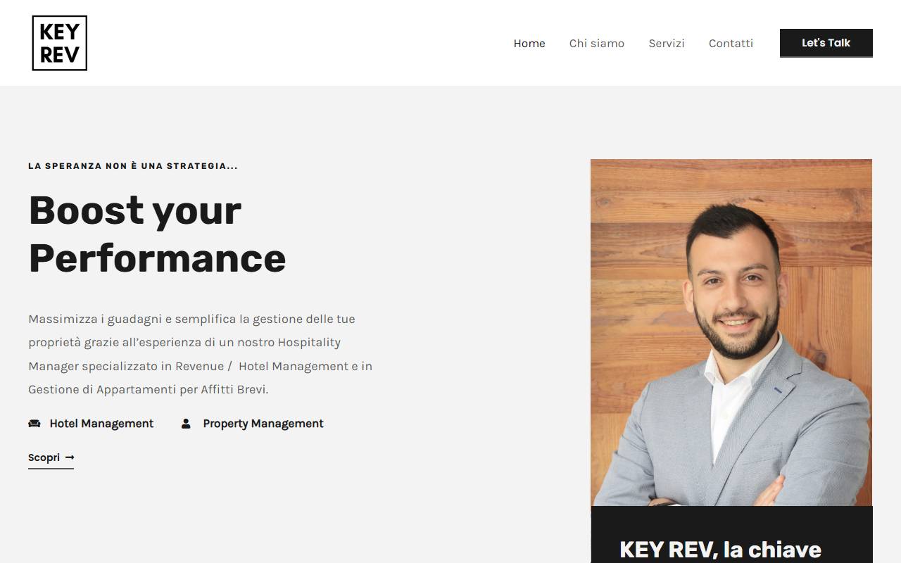 Anteprima del sito: KEY REV Sagl