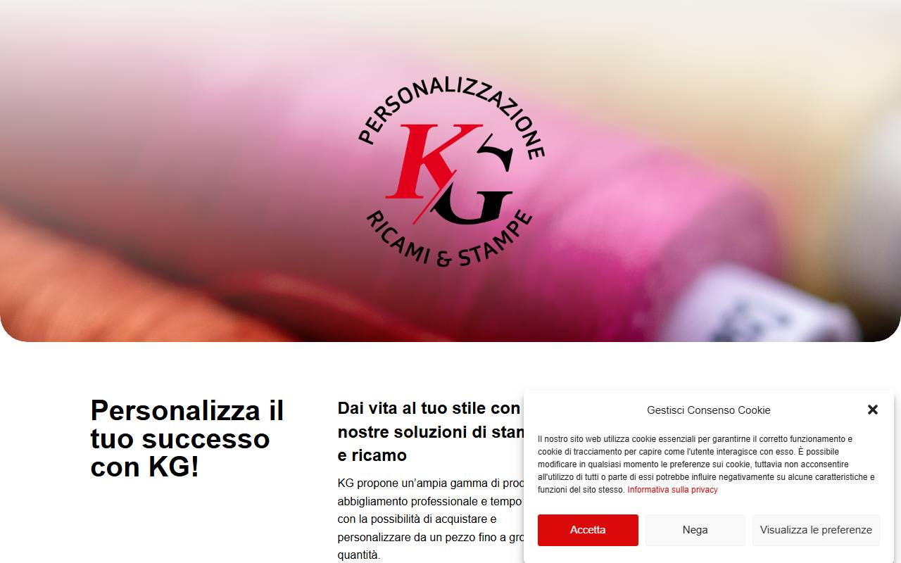 Anteprima del sito: KG di Katia Gianinazzi