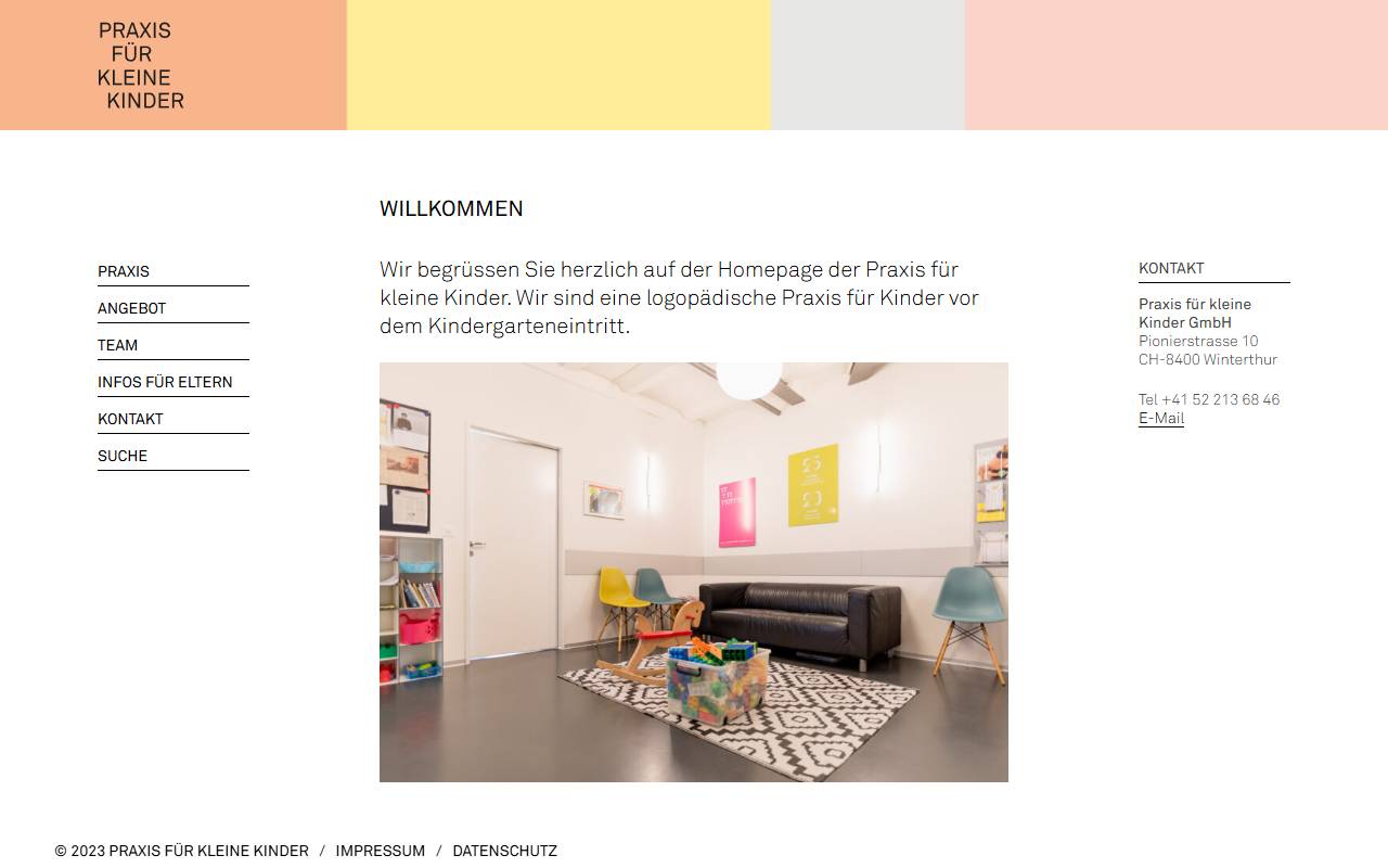 Anteprima del sito: Kinder Hands