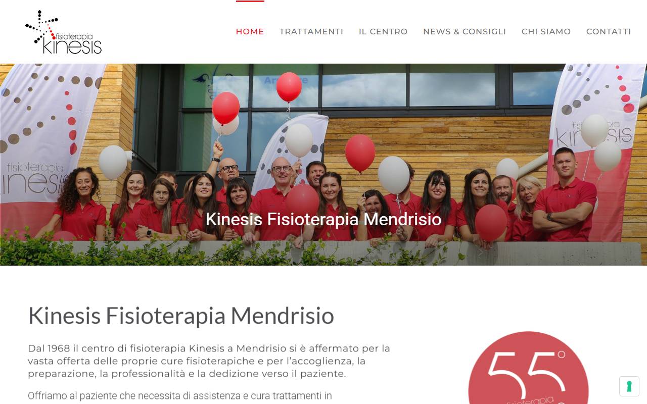 Anteprima del sito: Fisioterapia Kinesis SA