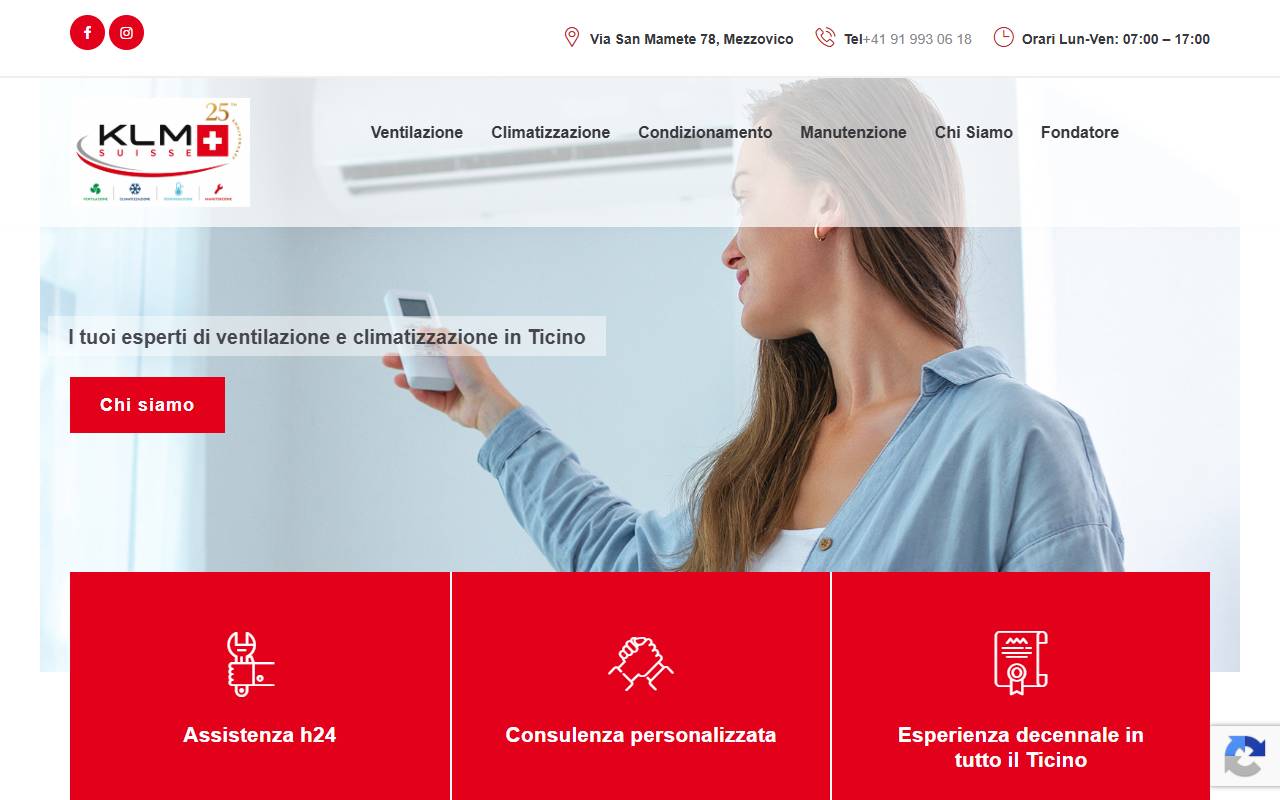 Anteprima del sito: KLM Suisse Sagl
