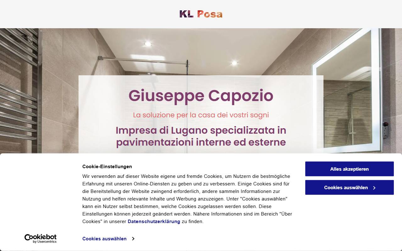 Anteprima del sito: KL posa di Capozio