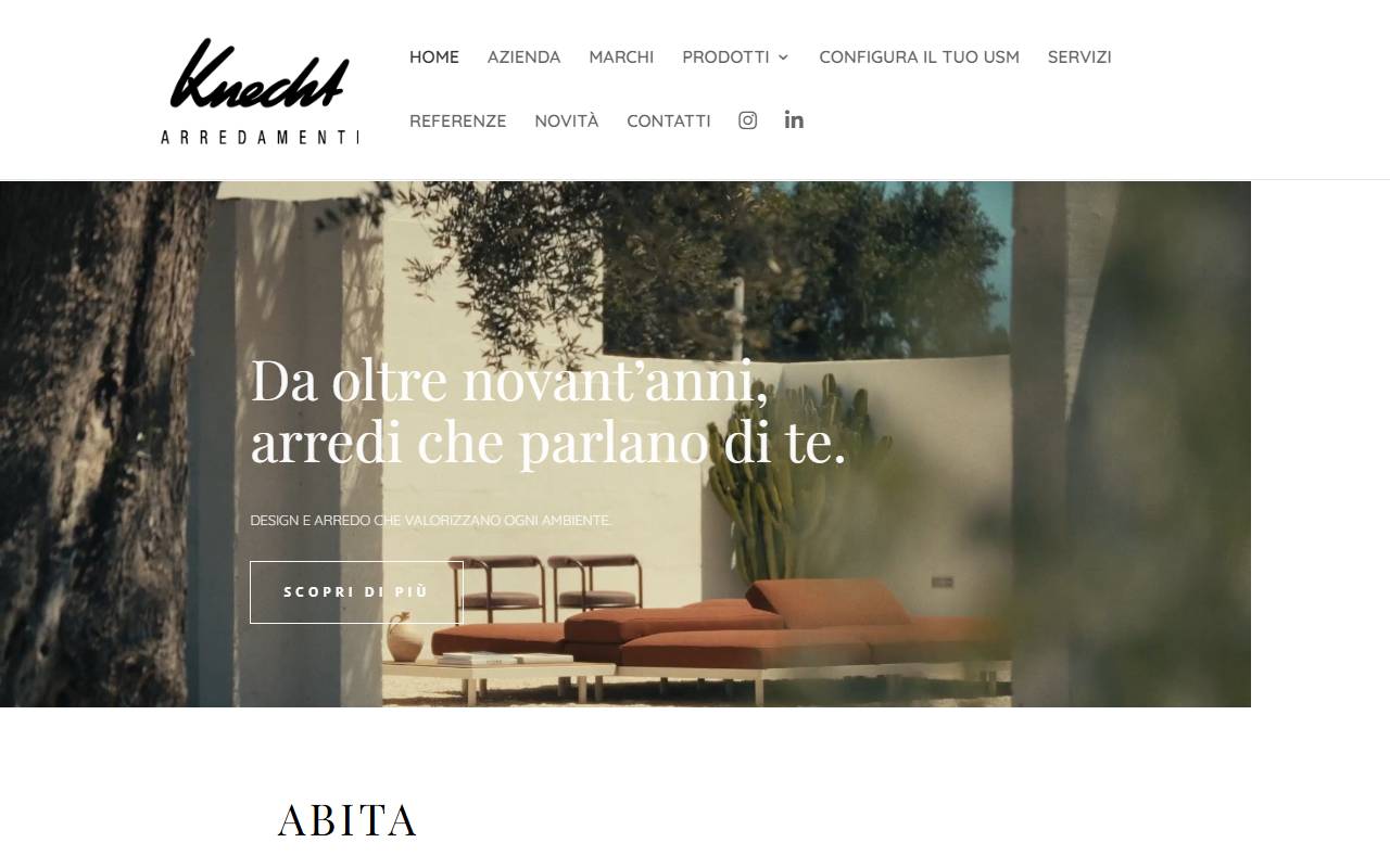 Anteprima del sito: Knecht Arredamenti SA