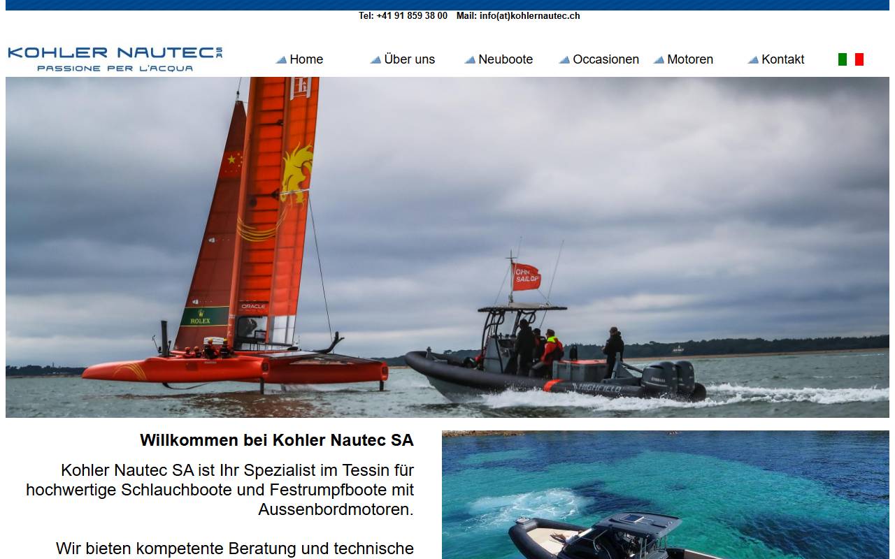 Anteprima del sito: Kohler Nautec SA