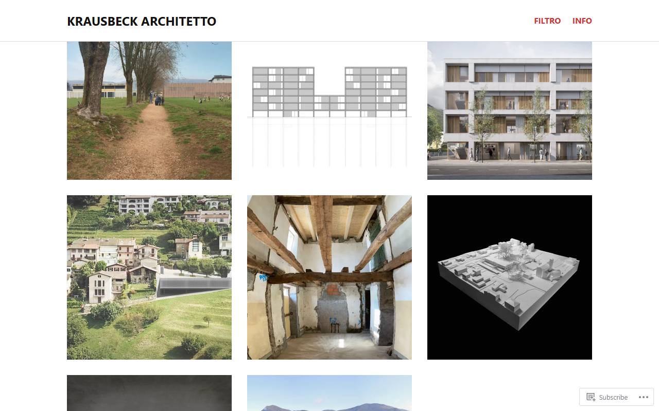 Anteprima del sito: Krausbeck architetto