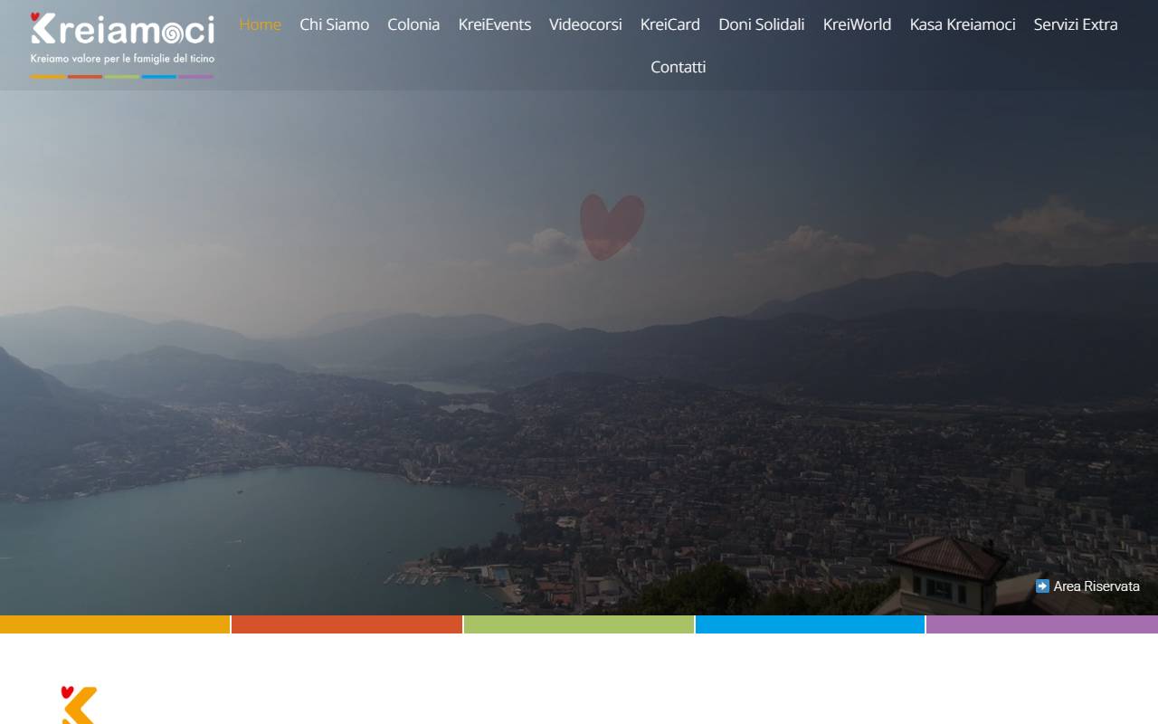 Anteprima del sito: Associazione Kreiamoci