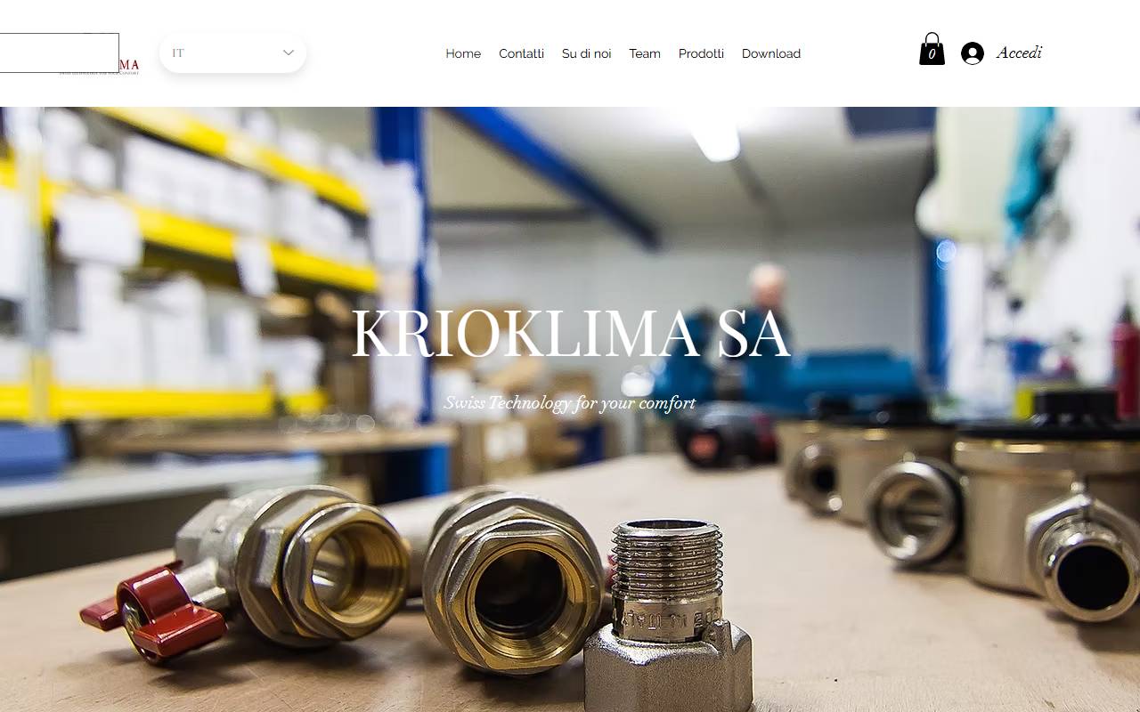 Anteprima del sito: Krioklima SA