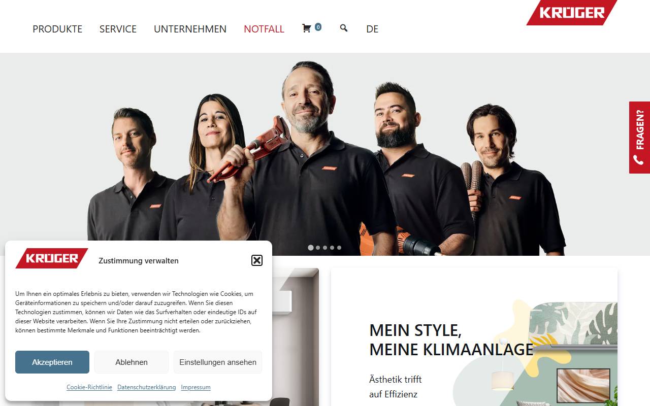 Anteprima del sito: Krüger & Co. AG