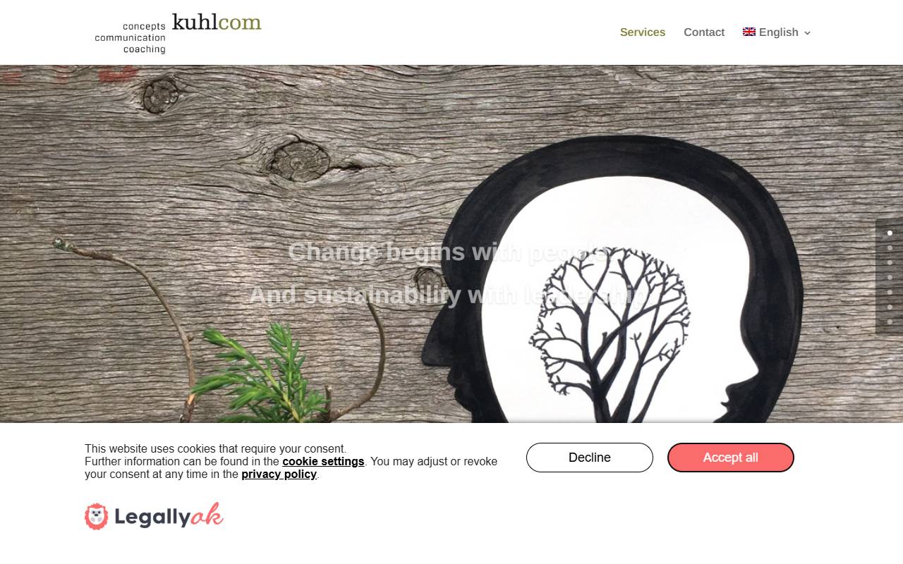 Anteprima del sito: Kuhlcom GmbH