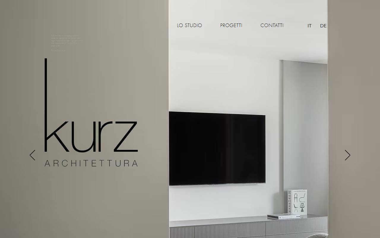 Anteprima del sito: Kurz Architettura Sagl