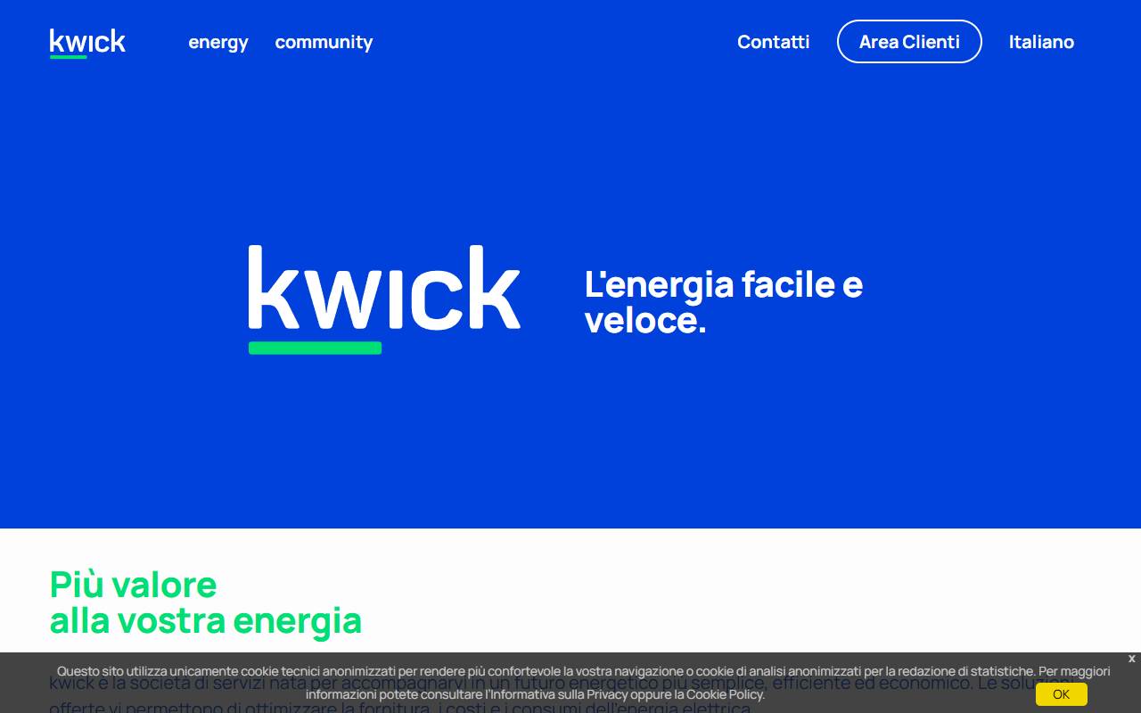 Anteprima del sito: kwick SA