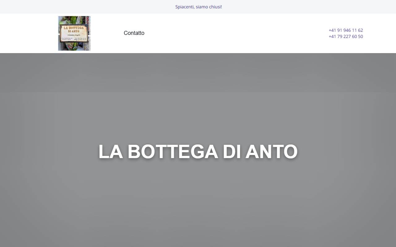 Anteprima del sito: La Bottega di Anto di Antonella Rigotti