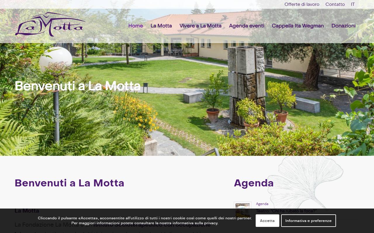 Anteprima del sito: Fondazione La Motta