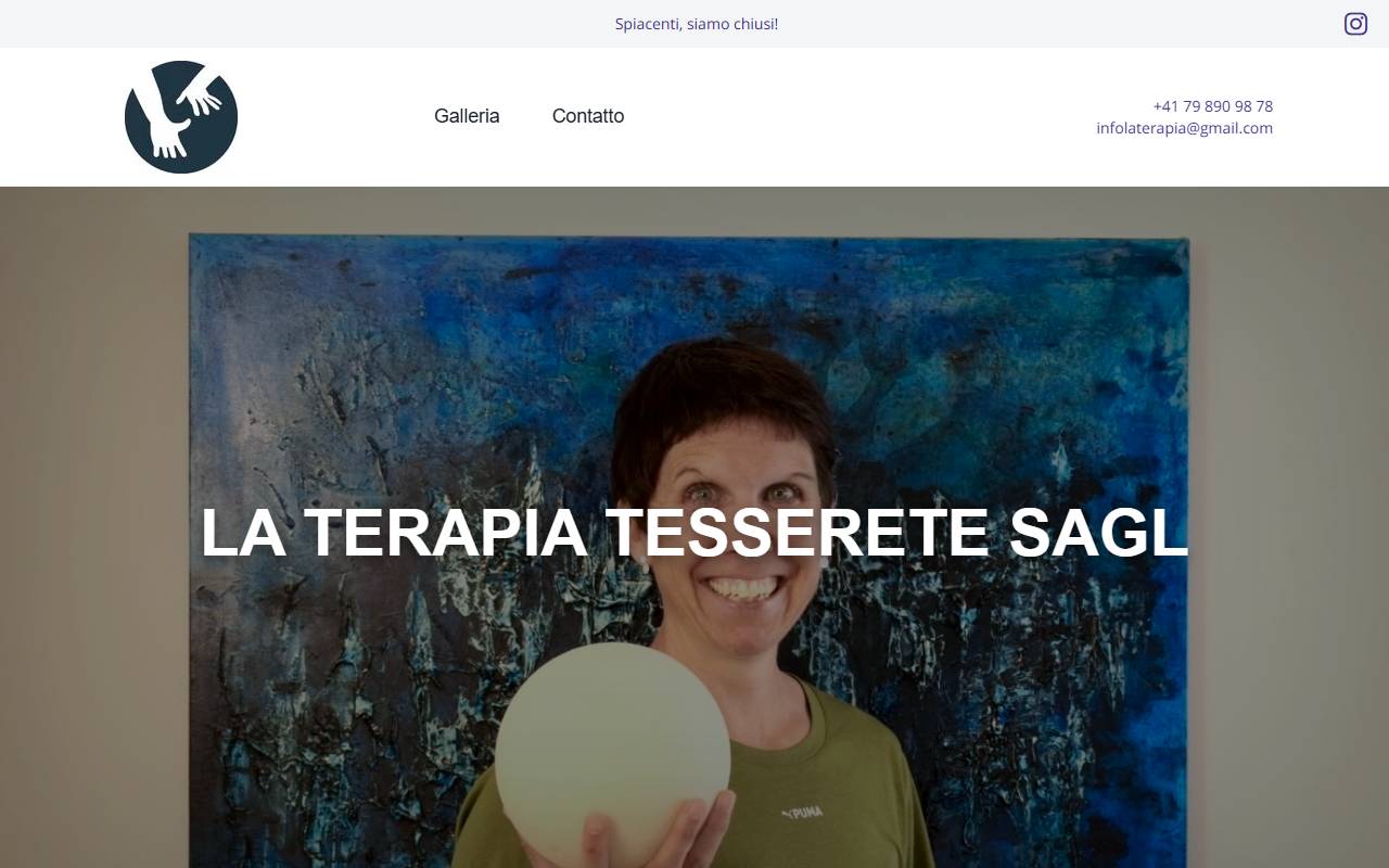 Anteprima del sito: LA TERAPIA TESSERETE SAGL