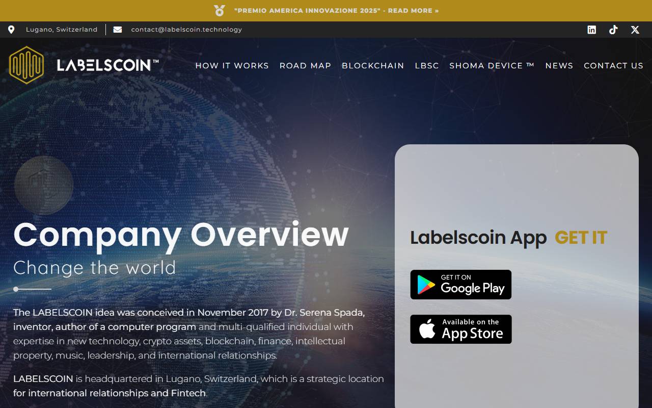 Anteprima del sito: LABELSCOIN DI Dr. SERENA SPADA