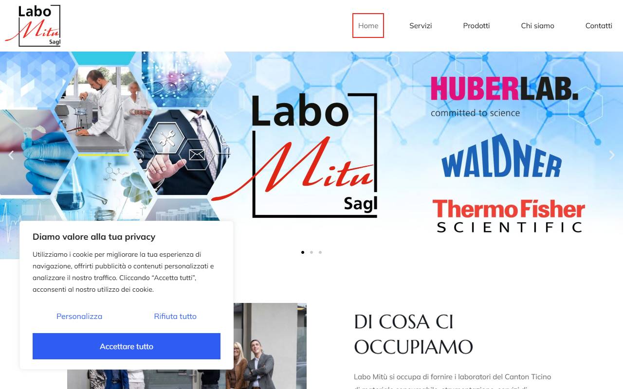 Anteprima del sito: Labo Mitù Sagl
