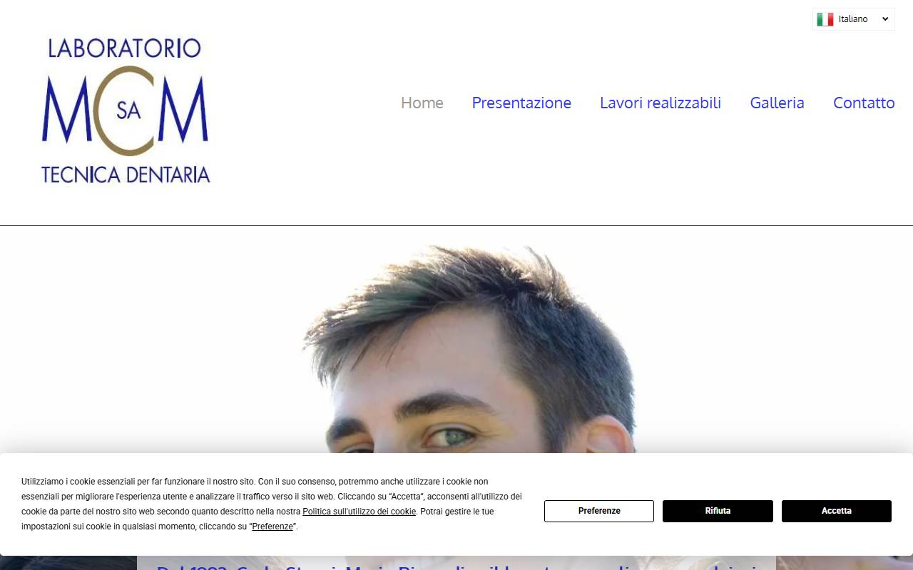 Anteprima del sito: Laboratorio MCM SA