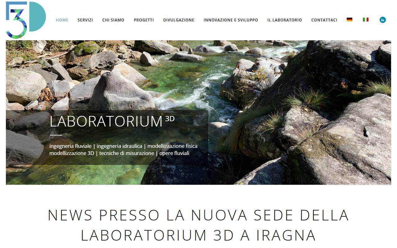 Anteprima del sito: Laboratorium 3D Sagl