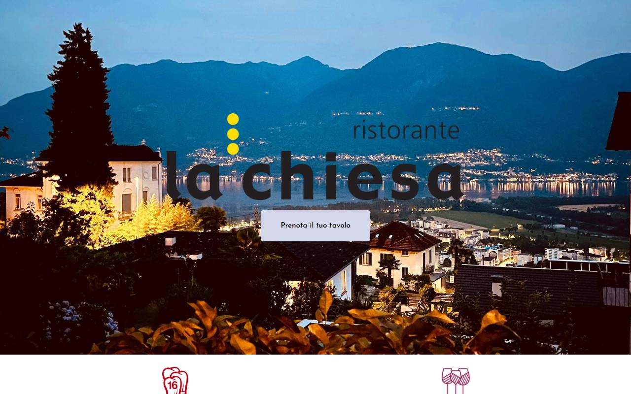 Anteprima del sito: Ristorante La Chiesa Sagl