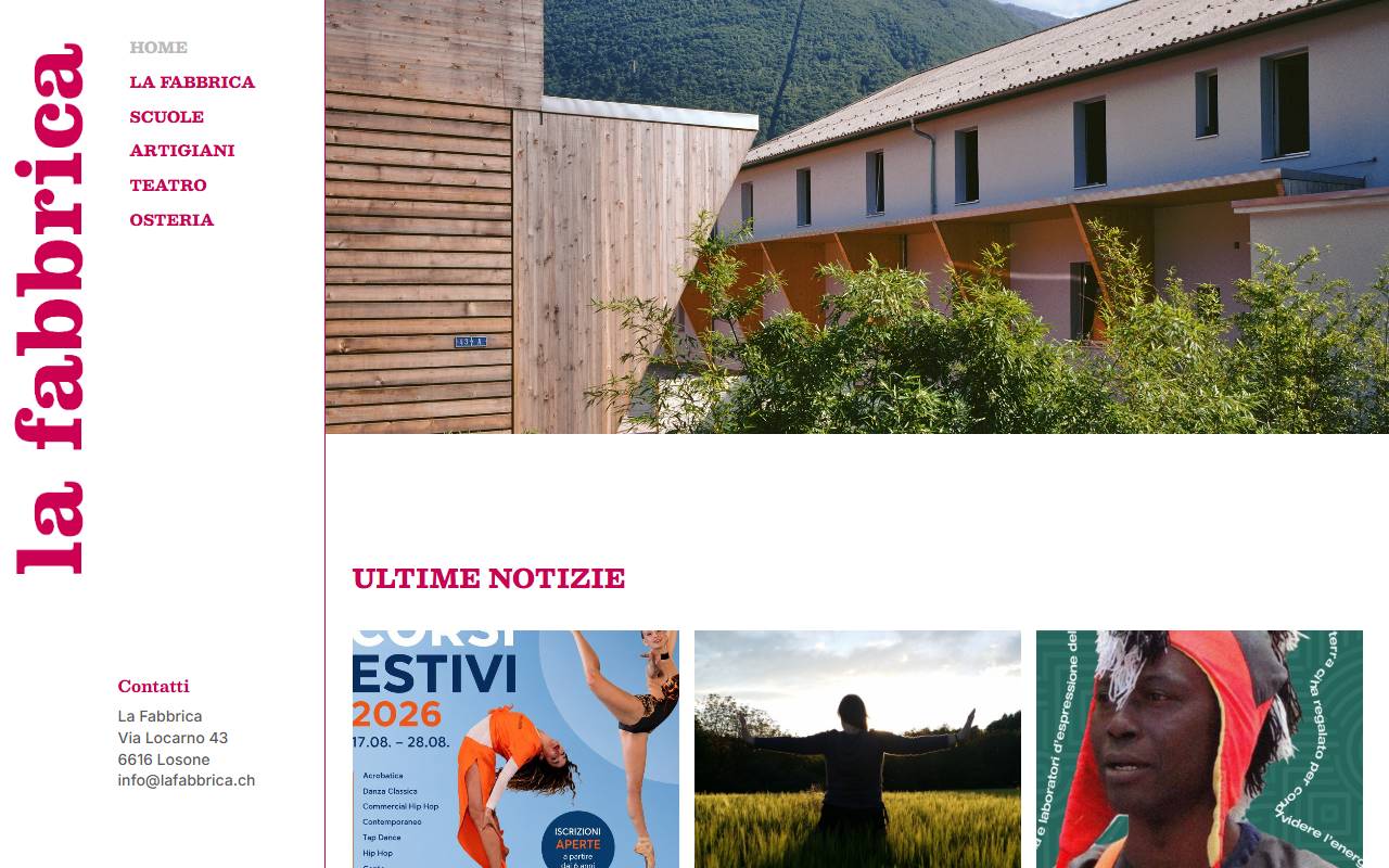 Anteprima del sito: FONDAZIONE LA FABBRICA