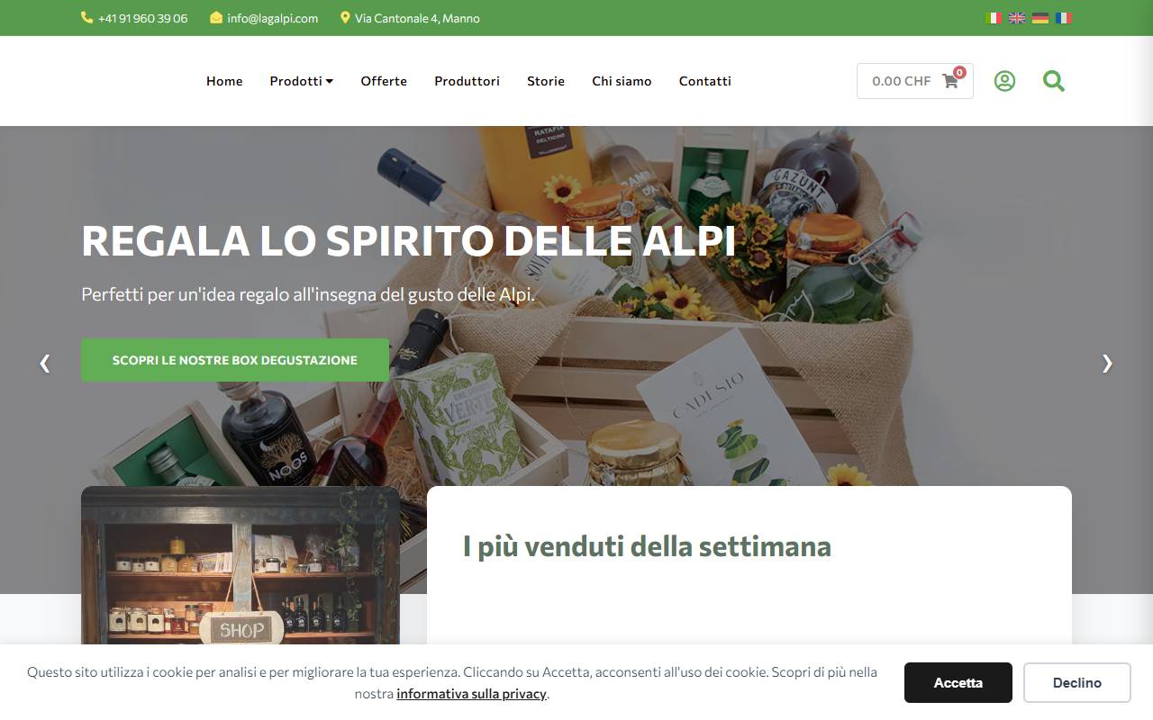 Anteprima del sito: LAGALPI Sagl