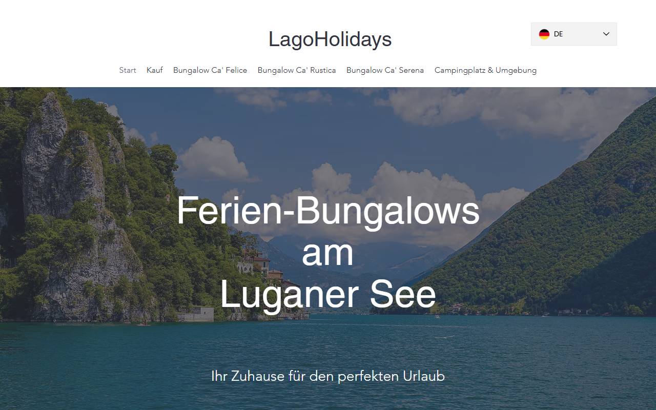Anteprima del sito: LagoHolidays SNC