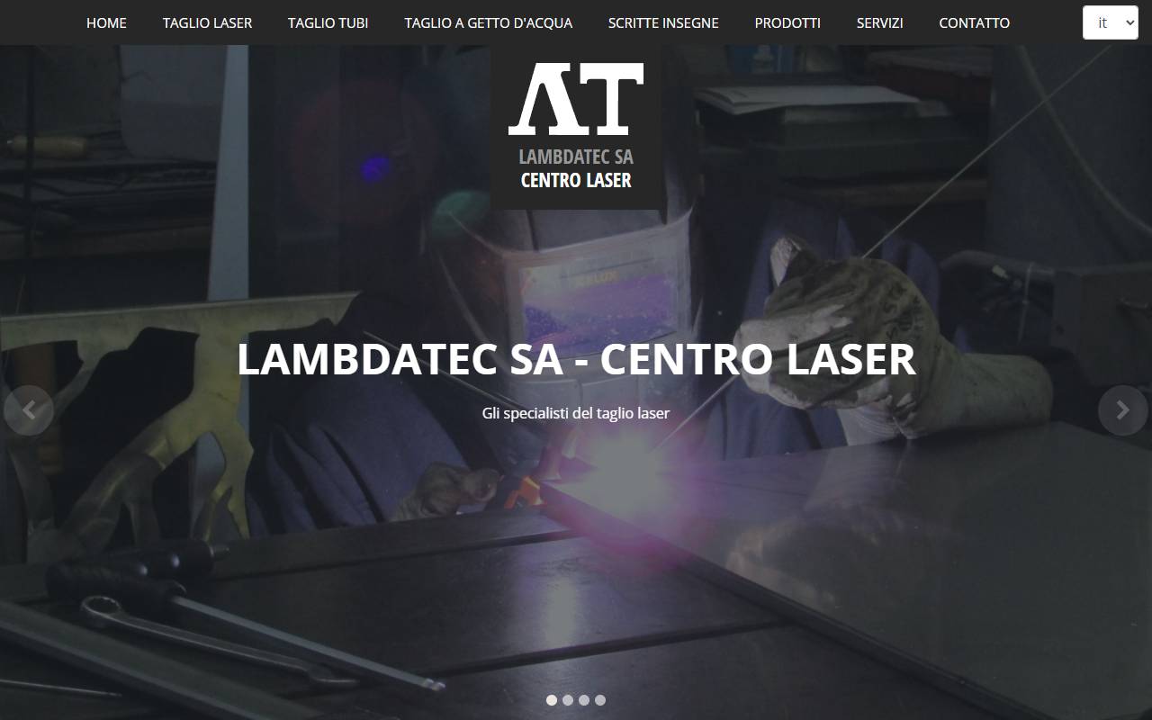 Anteprima del sito: Lambdatec SA