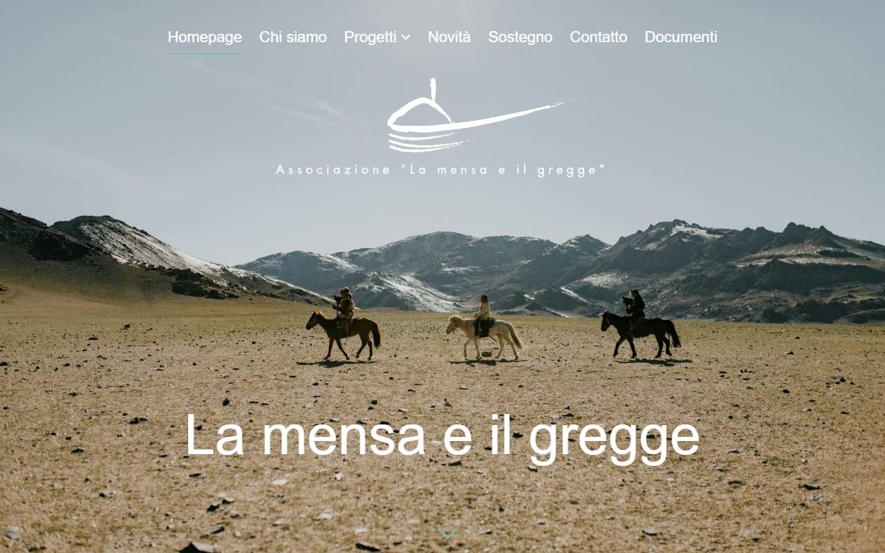Anteprima del sito: ASSOCIAZIONE LA MENSA E IL GREGGE