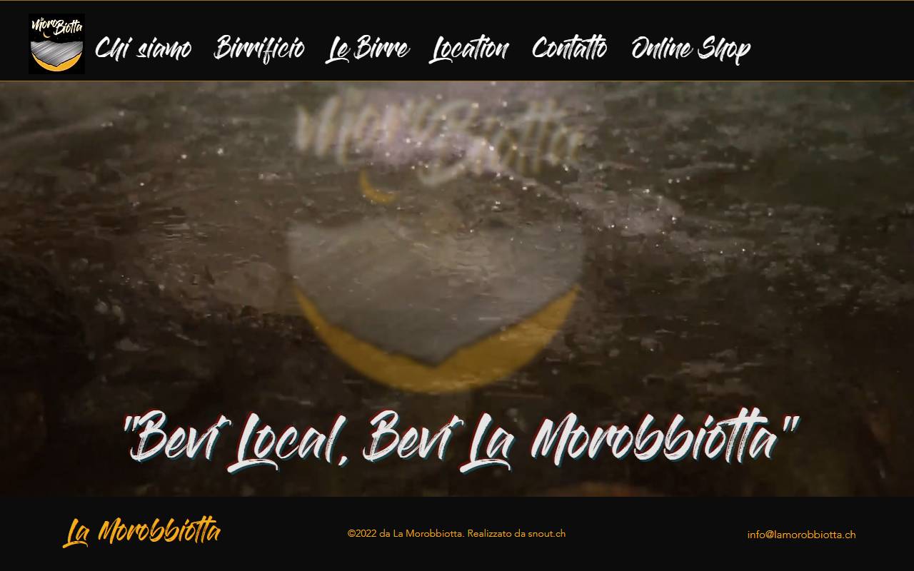Anteprima del sito: Microbirrificio La Morobbiotta Sagl