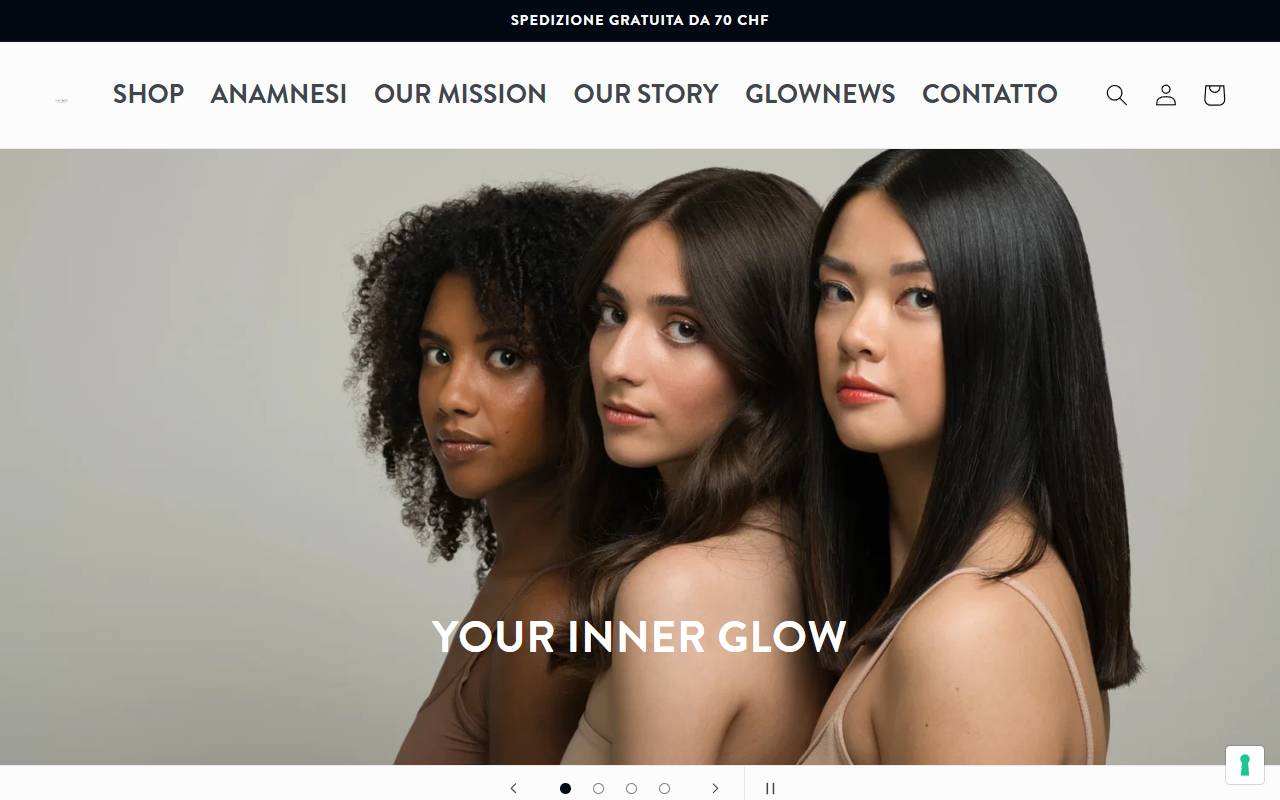 Anteprima del sito: LaPage Cosmetics Sagl