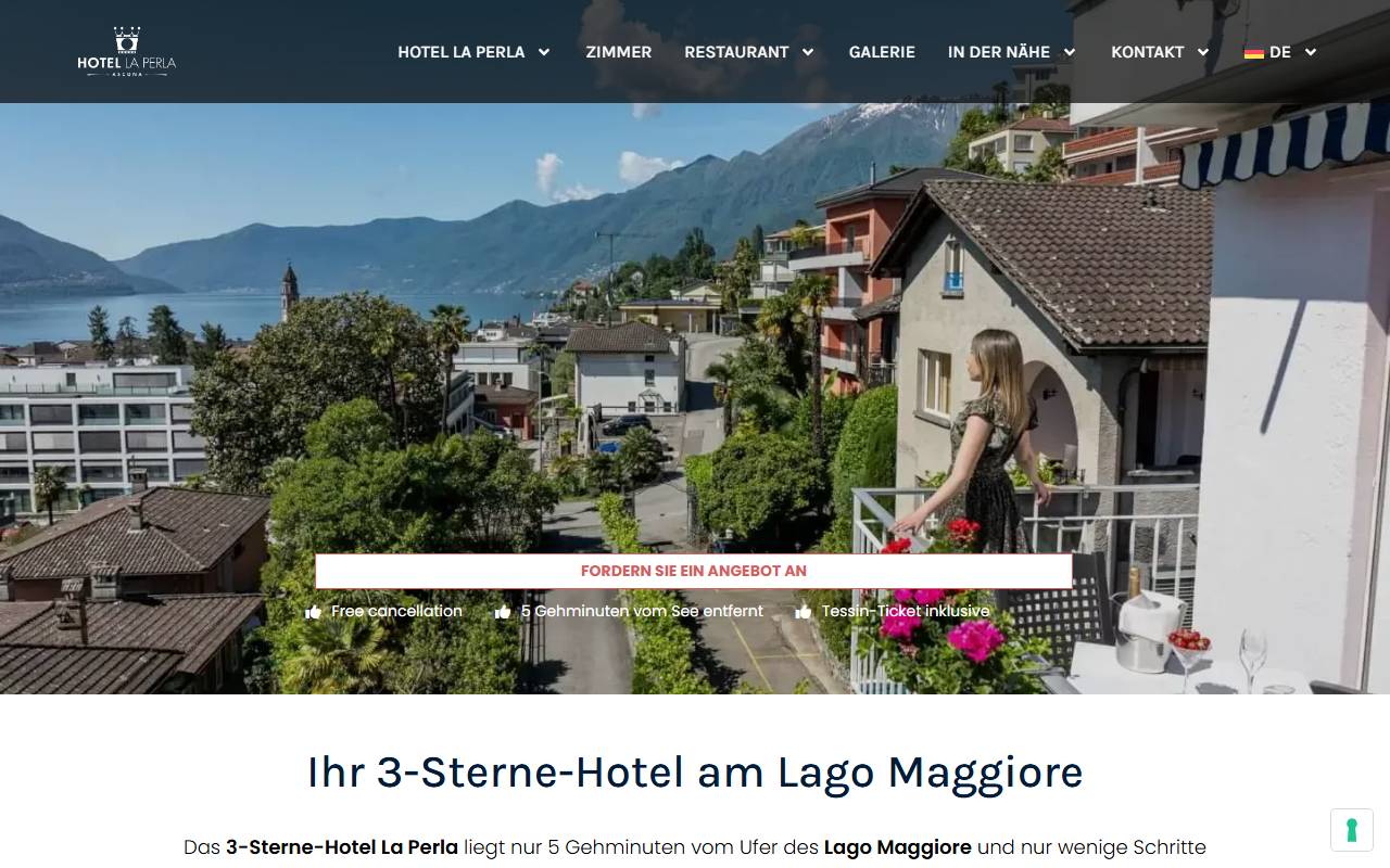 Anteprima del sito: La Perla Ascona SA