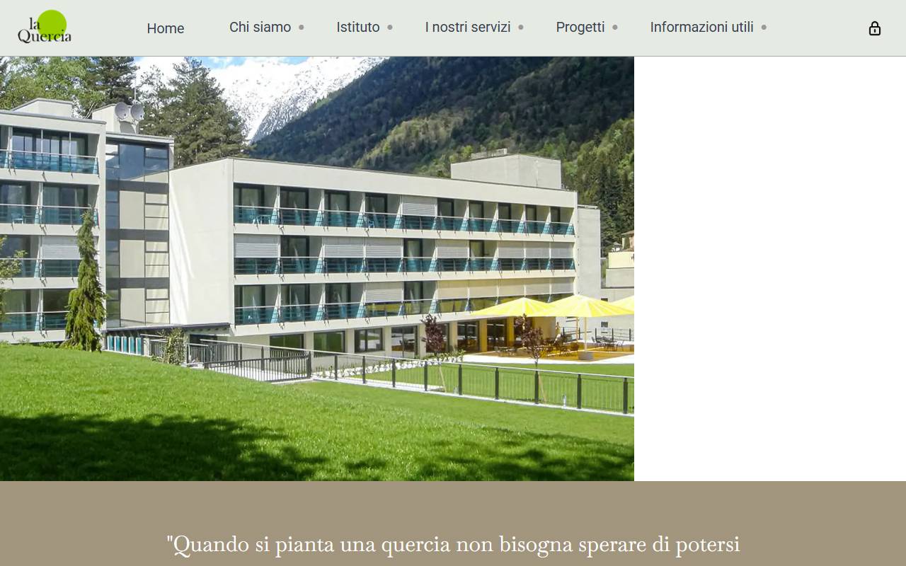Anteprima del sito: Fondazione la Quercia