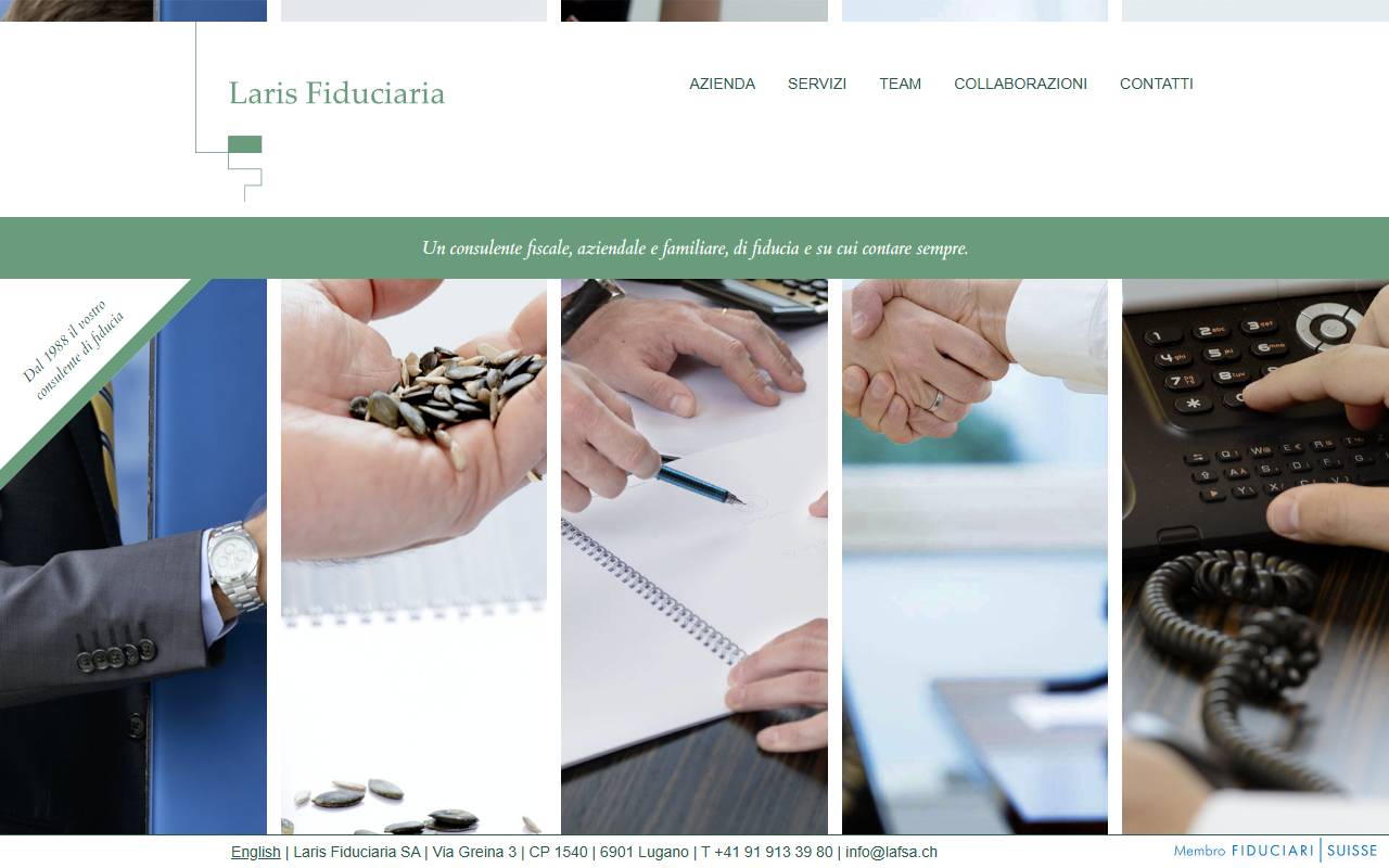 Anteprima del sito: Laris Fiduciaria SA