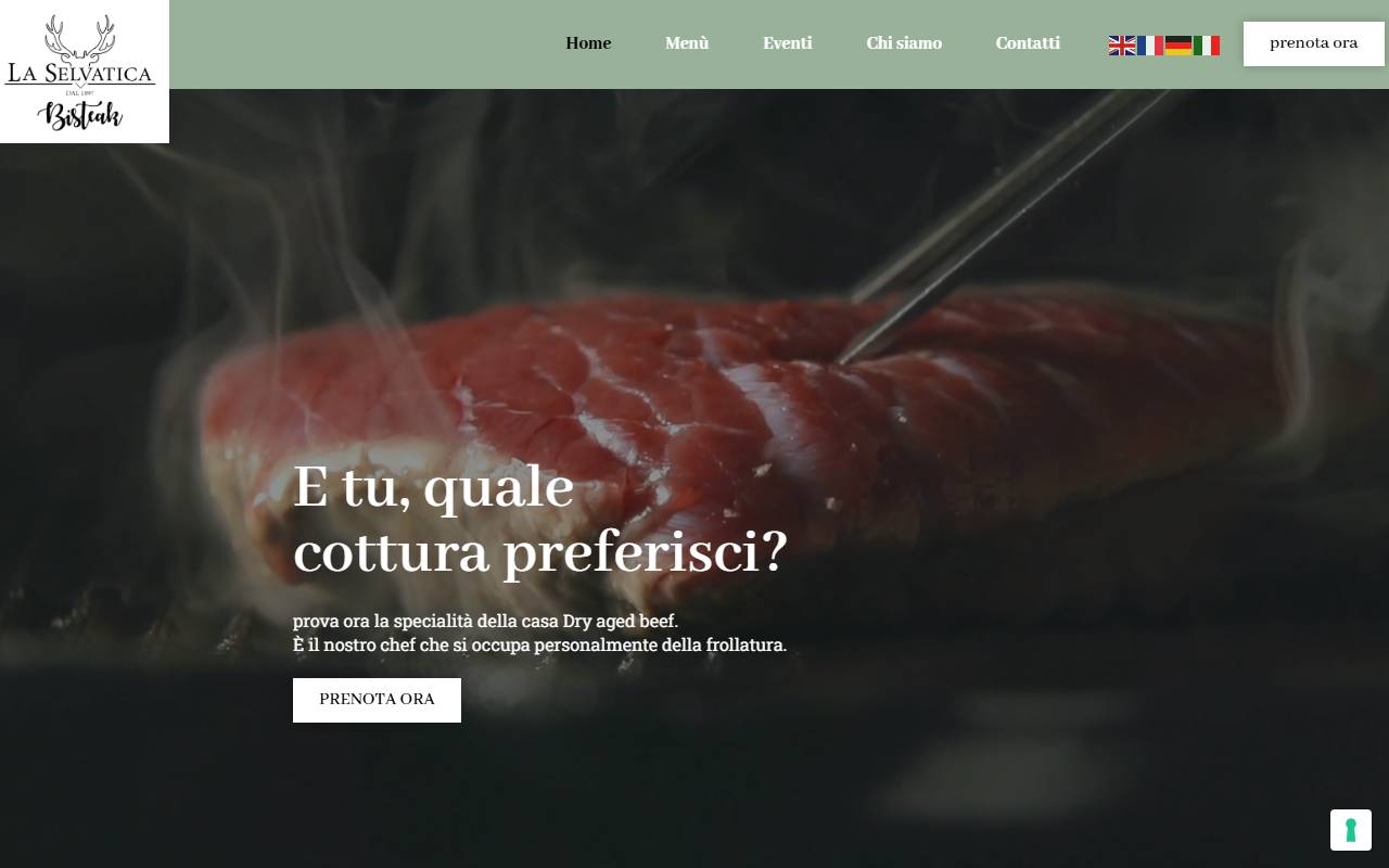 Anteprima del sito: La Selvatica Bisteak Sagl