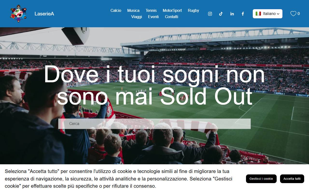 Anteprima del sito: LaserieA Sagl