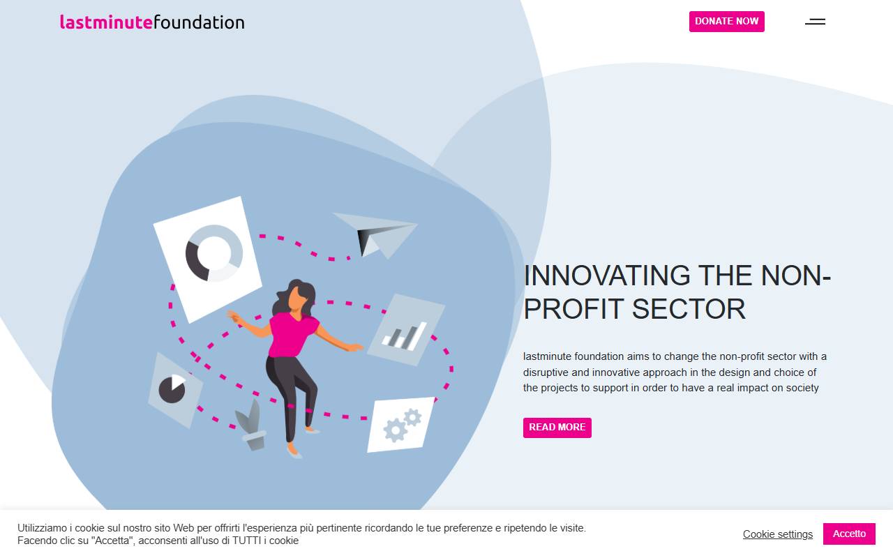 Anteprima del sito: lastminute foundation