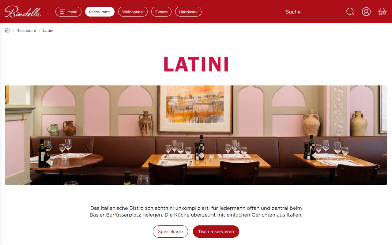 Anteprima del sito: Latini SA