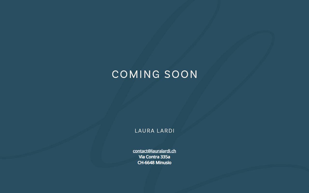 Anteprima del sito: Laura Lardi