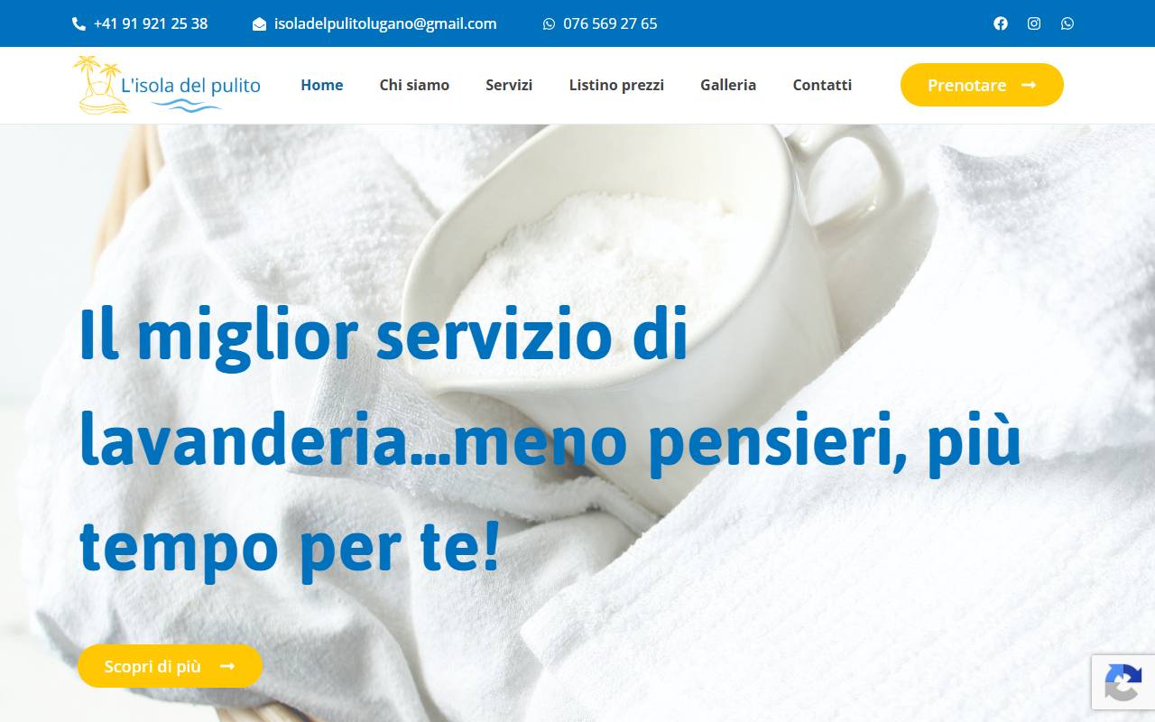 Anteprima del sito: L'ISOLA DEL PULITO SNC